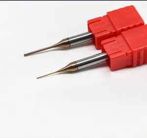 Molino de extremo 0,2mm CNC carburo micro fresas de extremo 0,1mm herramientas de microcorte de metal