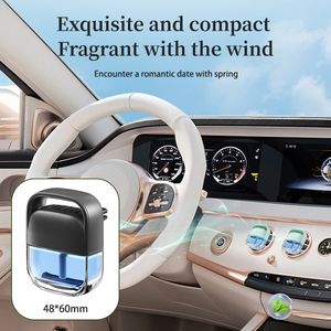 ตัวกระจายช่องแอร์สดชื่นสำหรับรถยนต์ชั้นนำพร้อมฝาขวดน้ำหอมแก้วขนาด10มล. คลิปโลหะผสมของของเหลวระดับพรีเมี่ยมบรรจุได้สะดวก - Product Image 4