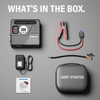 Démarreur de voiture, camion et moto portable multifonction 6-en-1, batterie externe, gonfleur de pneus, compresseur d'air, lithium-ion