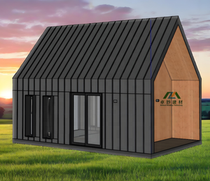 <span class=keywords><strong>Precio</strong></span> de fábrica, villa de acero prefabricada, apartamento, casa verde impermeable para uso hotelero o residencial, casa de diseño triangular - Product Image 3