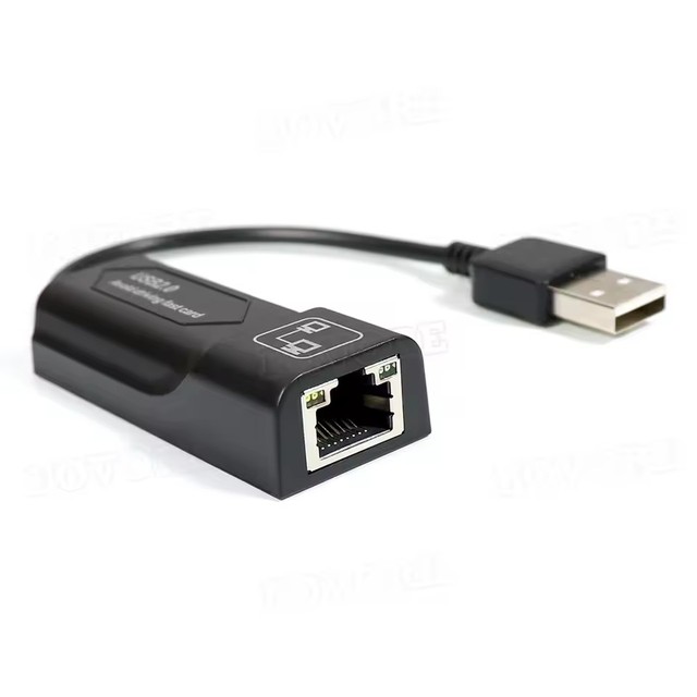 FOVORE USB Ethernet Adapter USB 2.0 Network Card to RJ45 Lan for Win7/Win8/Win10 Laptop Ethernet USB For Mac PC Laptop