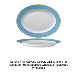 Calypso Serving <b>Platter</b> Light Blue 25.5 × 19 cm Corona - Product Image 2