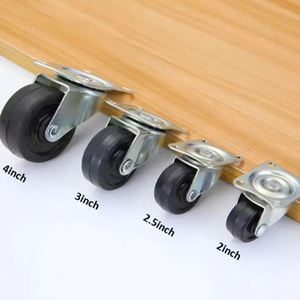 Roulettes pivotantes universelles en caoutchouc réglables et durables de 3 pouces, roulements à billes, capacité de 65 kg, pour hôpitaux et salles de bain, personnalisables OEM - Product Image 4