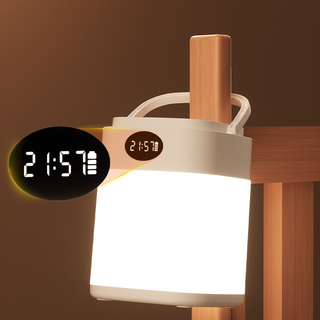 USB Chargeable Eye-Caring Remote Control Dimmable LED Bedside Table Lamp with ABS & Plastic Construction