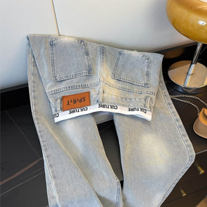 Jeans <span class=keywords><strong>Rotos</strong></span> de Moda para Mujer, Proveedor Líder, Personalización de Marca, Impresión de Letras Personalizadas, Bordado, Pantalones Vaqueros Holgados - Product Image 2