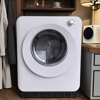 Sèche-linge à tambour électrique blanc compact 4 modes de séchage semi-automatique des vêtements pour prise murale standard