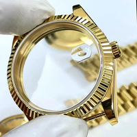 Montre de luxe personnalisée en or 24 carats, polie à la main, compatible avec le mouvement 3255, montre automatique mécanique pour homme d'affaires