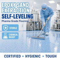 Peinture époxy auto-nivelante pour sols, sans poussière, sans joint, pour entrepôts logistiques et centres de distribution
