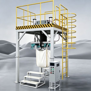 Machine d'emballage de sacs jumbo pour aliments, <span class=keywords><strong>granulés</strong></span> de bois, pierre calcaire, charbon de bois, terre et remplissage de sacs en vrac - Product Image 5