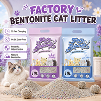 Fabricant de litière pour chats Arena Sanitaria 8KG à faible teneur en poussière, bentonite pour litière pour chats, vente en gros