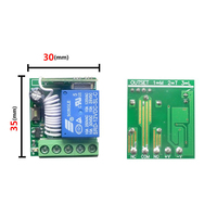 433MHz 315MHz Module de commutation de relais sans fil Carte de commande DC12V 1 canal RF Commutateur de télécommande Module récepteur hétérodyne