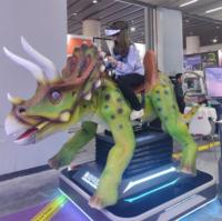 Zigong fabricante eléctrico animatronic animado modelo VR dinosaurio máquina de juego para la venta