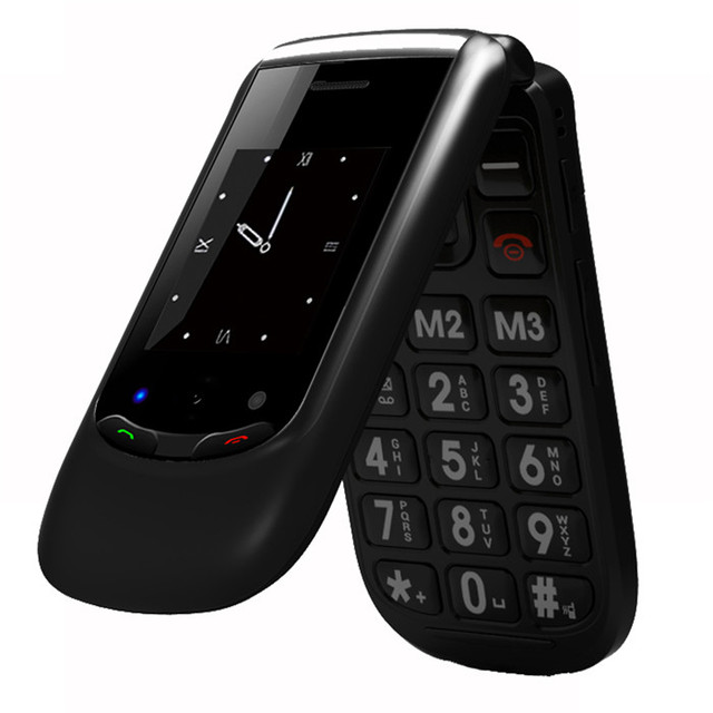 Bulk Unlocked Mobile Phone 4G LTE Dual Screen Fold Mobile Phone with SOS