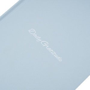 <span class=keywords><strong>Journal</strong></span> de couverture en cuir bleu à couverture rigide A5 personnalisé livre de planificateur de gratitude quotidienne non daté de cinq <span class=keywords><strong>minutes</strong></span> - Product Image 2
