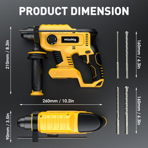 Martillo Rotatorio Inalámbrico 2.5J 4260BPM Sin Escobillas Compatible con Batería <span class=keywords><strong>de</strong></span> 20V 4 Modos para Construcción - Product Image 5