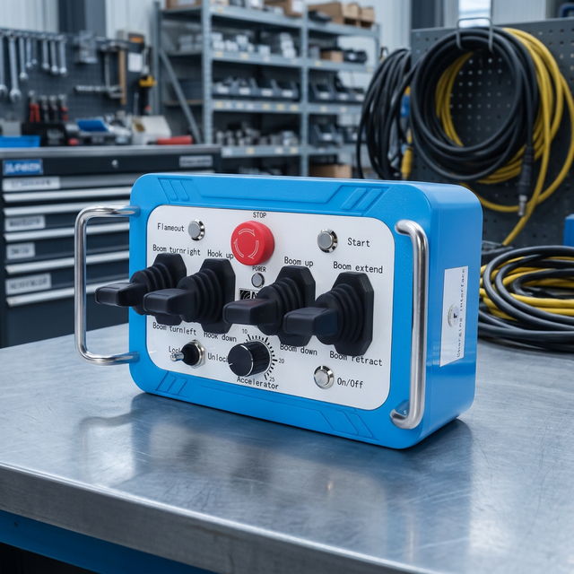 Factory OEM Hydraulic Wireless Remote Controller with 1 Year Warranty Waterproof 225m Range for Heavy Duty Engineering Equipment