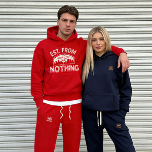 Sweat à capuche épais 360 GSM "Est." Sweat-shirt polaire oversize pour homme From Nothing" <span class=keywords><strong>Tech</strong></span> Pack Support, personnalisable avec votre marque et votre histoire - Product Image 3