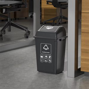 YYN <span class=keywords><strong>Bidone</strong></span> della Spazzatura <span class=keywords><strong>da</strong></span> <span class=keywords><strong>20</strong></span> <span class=keywords><strong>Litri</strong></span> con Coperchio Basculante, per Sale Espositive, Ristoranti, Uffici, Contenitore per Rifiuti in Plastica per Interni - Product Image 4