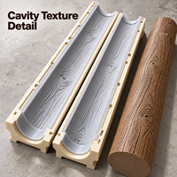 Moule de colonne décorative en bois Tietuo en résine et silicone PU C295-G3, épaisseur de paroi uniforme, par l'équipe de conception interne