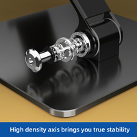 Support pliable en acier au carbone pour téléphone portable et tablette réglable et portable à bas prix pour la maison et le bureau