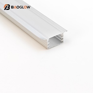 Vente en gros de profilés en aluminium LED personnalisés 15*09 sans rainures pour bandes LED arrière avec diffuseur transparent laiteux en aluminium - Product Image 4