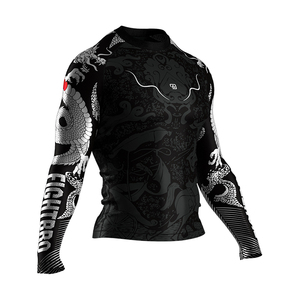 Personnalisez votre propre logo, <span class=keywords><strong>rashguard</strong></span> imprimé par sublimation, <span class=keywords><strong>rashguard</strong></span> pour <span class=keywords><strong>homme</strong></span> à séchage rapide, short de grappling MMA - Product Image 2
