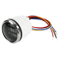 TYTXRV pengukur suhu air Digital, pengukur suhu air 52mm 9-32V 3 dalam 1 untuk mobil motor traktor truk