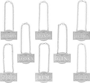 Venta caliente decantador etiquetas para licor decantador LabelGin Vodka Bourbon Whisky Brandy Ron Tequila - Product Image 1