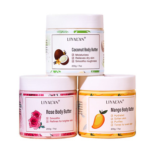 Beurre corporel en gros au beurre de karité avec parfum mangue, noix de coco et rose – Hydratation intense, liftant et raffermissant – 200g - Product Image 2