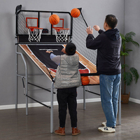 Jeu d'arcade de basket-ball pliable pour 2 joueurs XLAN, pour intérieur et extérieur, machine de tir robuste avec marqueur électronique