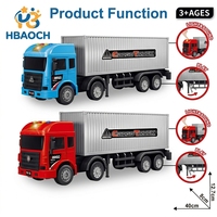 Vente flash : camion de transport à inertie à l'échelle 1:16 avec lumières et sons, grand modèle de camion de fret pour enfants, cadeau pour garçons de 3 ans et plus