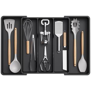 Đồ dùng tổ chức cho nhà bếp ngăn kéo, mở rộng nấu ăn đồ dùng khay, có thể điều chỉnh dao kéo bạc Flatware chủ - Product Image 1