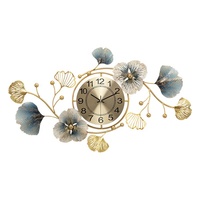 Horloge murale en fer fait à la main Design de style chinois vintage Horloges décoratives murales