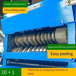 Machine de recyclage de petite taille pour la maison, pour le recyclage des fils usagés, séparateur de cuivre et de plastique - Product Image 2