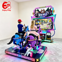 Machine de jeu de simulation d'équitation et de tir, commerciale, à monnayeur, avec distribution de tickets, pour centre commercial, vente en gros