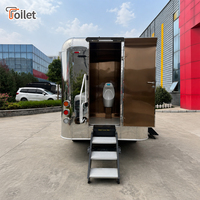 Concession Country Luxury Remorque Sanitaire Portable 2 Cabines en Acier Inoxydable pour Événements VIP Vente en Gros Usine