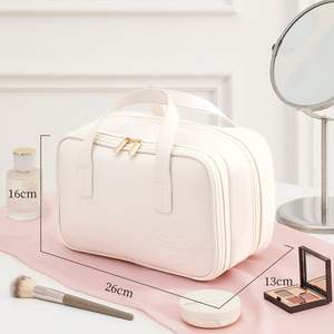 New Design Portable <b>Toiletry</b> Handbag Waterproof <b>Travel</b> Cosmetics Pouch Zipper Multi-compartment Makeup Organizer <b>Bag</b> - Product Image 6