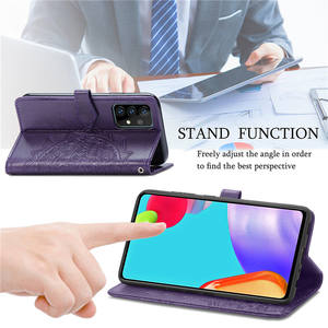 Étui de téléphone en cuir gaufré pour Samsung <span class=keywords><strong>Galaxy</strong></span> S25 Ultra S24 Plus 23 A60 A55 A50 A40 A35 A15 Mandala Flower Folio Flip Wallet - Product Image 4