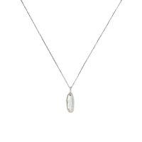 Collier pendentif en argent sterling 925 avec perle d'eau douce, style minimaliste Gemnel