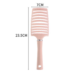 Cepillo de Pelo Curvo Ventilado Simple y Moderno con Logotipo Personalizado, Cepillo de Masaje para Cabello Húmedo y Seco, Herramientas de Peluquería - Product Image 4