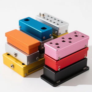 Customized <b>Service</b> Aluminum Steel Guitar Pedal Effect Enclosure case Box with Powder Coating Sheet Metal <b>Fabrication</b> <b>Service</b> - Product Image 2