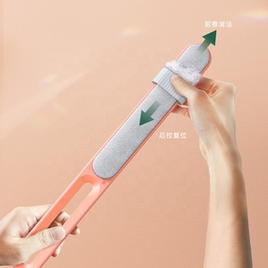 EVEFU Brosse électrostatique double face en microfibre, raclette anti-poussière pour vêtements et linge de maison, rouleau anti-peluches pour lit - Product Image 1