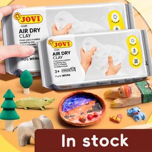 ดินปั้น <span class=keywords><strong>JOVI</strong></span> <span class=keywords><strong>Air</strong></span> <span class=keywords><strong>Dry</strong></span> Stone Clay สีขาว ไม่ต้องอบ สำหรับงานปั้น DIY ชุดงานฝีมือสำหรับเด็ก พร้อมน้ำยาเคลือบเงา ปรับแต่งได้ - Product Image 2