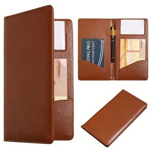 Carpeta de Menú de Cuero PU, Porta Facturas para Restaurante, Recibos de Caja, Carpetas de Archivo para Reuniones, Regalo de Bienvenida Portátil - Product Image 3