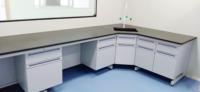 Banc de laboratoire en acier robuste, banc de travail modulaire avec étagère à réactifs pour laboratoire de chimie