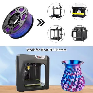Antinsky PLA Silk Dual Colors 3D Printing Filament 1.75mm 0.5KG Smooth Easy to Print Rods for 3D Printing <b>Material</b> - Product Image 5