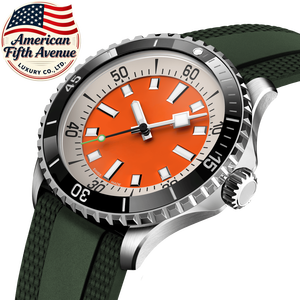 Reloj de Lujo para Hombre 7A, Estilo Super Ocean, con Movimiento Mecánico, Esfera Cuadrada con Indicadores de Colores Arcoíris, Escala Luminosa y Esfera Grande, Estilo Breitlin - Product Image 1