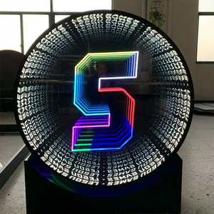 Miroir néon Infinity multicouche personnalisé Logo illuminé Miroir abîme en acrylique Mini Lettres Enseignes néon infinies - Product Image 6