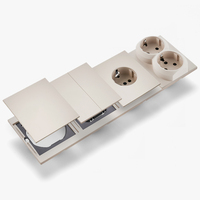Interruptores y Enchufes de Pared WESA Ultrafinos con Botón Pulsador EU de 1/2/3 Vías, Combinación Libre, Diseño Moderno de Lujo