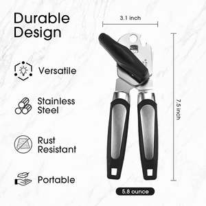 Outils de mise en conserve de cuisine multifonctionnels et robustes, ouvre-boîte manuel 3 en 1 et ouvre-bouteille - Product Image 2